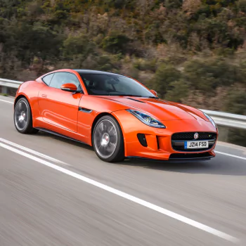 car orange car Jaguar (Car) vehicle Jaguar F-Type PFP