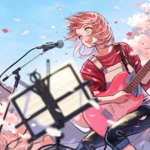 short hair Anime music PFP