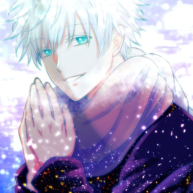 Download Blue Eyes Satoru Gojo Anime Jujutsu Kaisen PFP