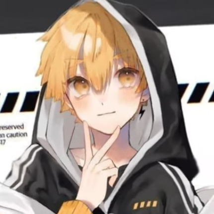 Forum avatar/pfp of Zenitsu Agatsuma from Demon Slayer — anime headshot with blond hair, golden eyes, black hooded jacket, and a playful V-sign near his chin.