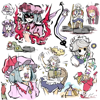 Ran Yakumo Koakuma (Touhou) Patchouli Knowledge Flandre Scarlet Hong Meiling Sakuya Izayoi Remilia Scarlet Anime Touhou PFP