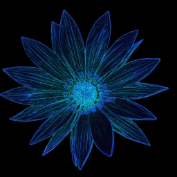 neon flower