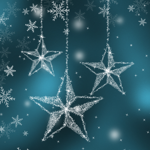 Silver Stars and Snowflakes