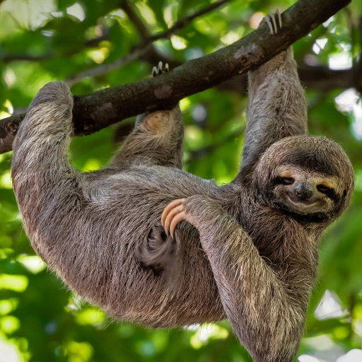 Brown-throated three-toed sloth in Manuel Antonio National Park, Costa Rica by Lukas Kovarik