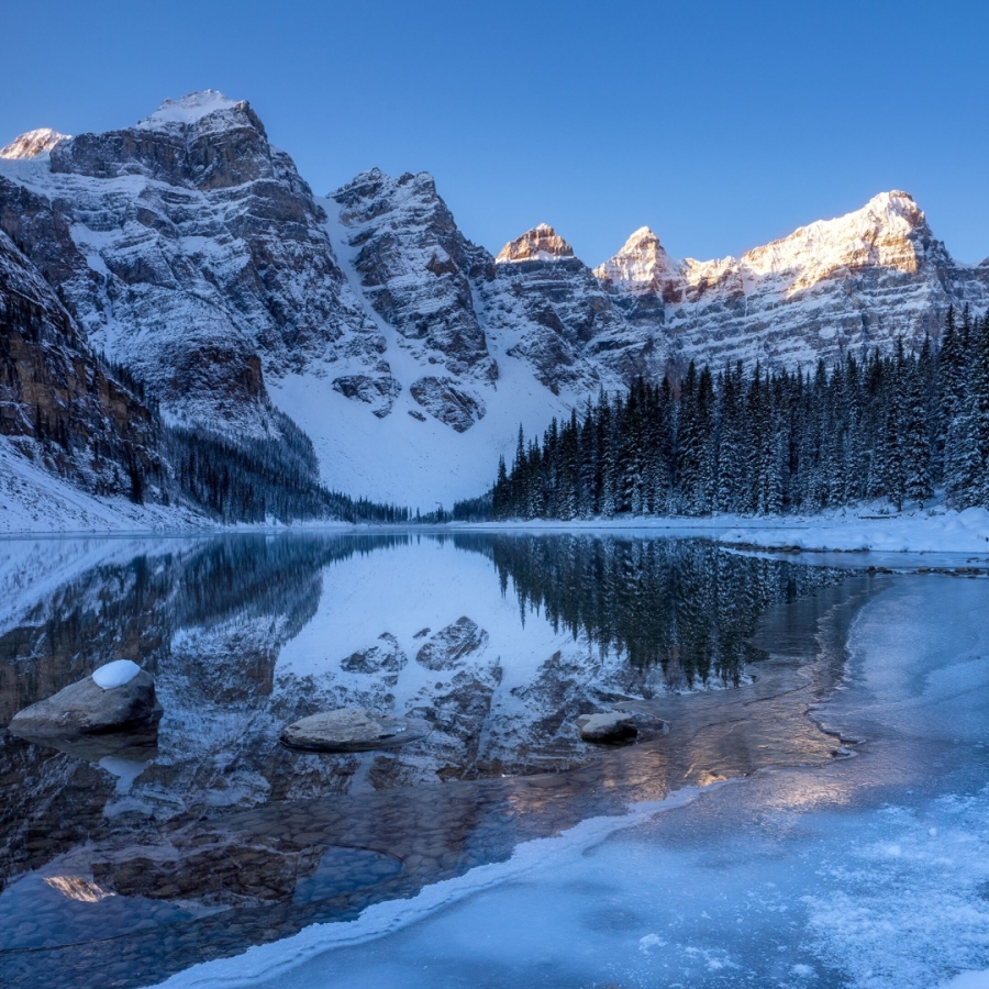 Download Lake Mountain Reflection Nature Winter PFP