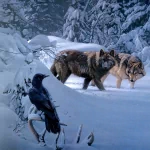 raven bird Animal wolf PFP