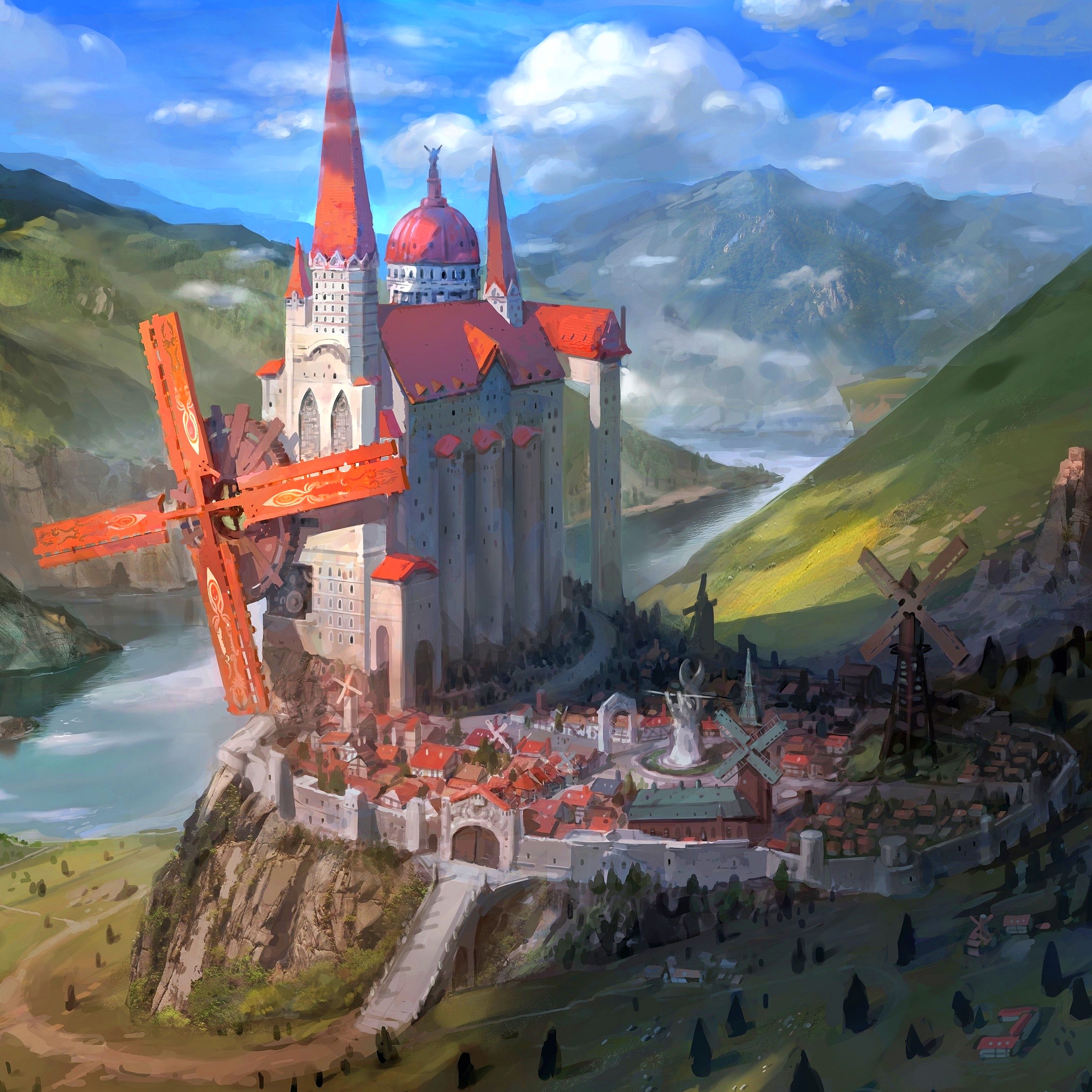Fantasy Castle Pfp by inshoo1