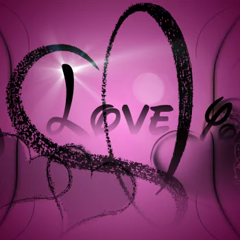  Purple Love Heart