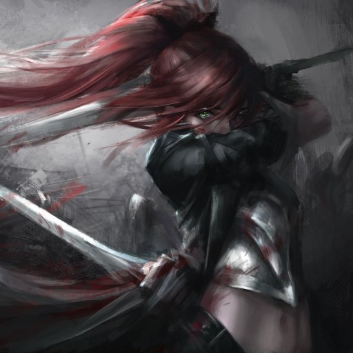 Download Sword Red Hair Woman Warrior Fantasy PFP