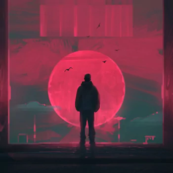  The Retrowave Door by Fedor Barkhatov