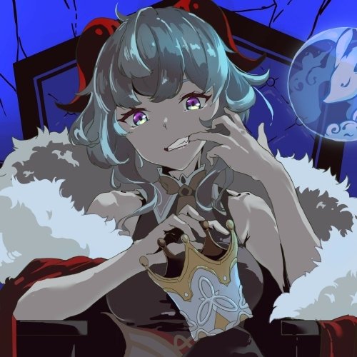 Download Purple Eyes Ganyu (Genshin Impact) Video Game Genshin Impact PFP