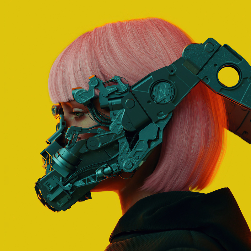 Sci Fi Cyberpunk Pfp by yvgal