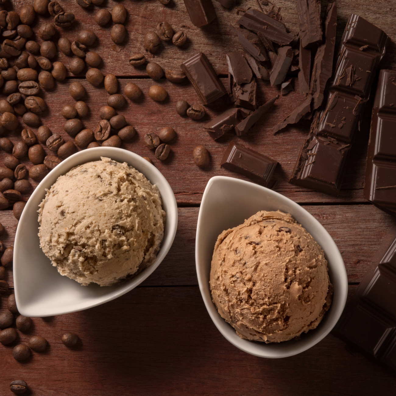 Coffee Bean and Chocolate Ice Cream