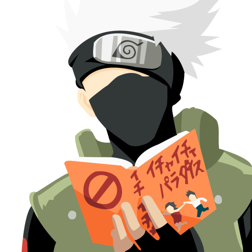 Chibi Kakashi Reading