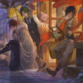 Qiqi (Genshin Impact) Ganyu (Genshin Impact) Zhongli (Genshin Impact) Xiao (Genshin Impact) Venti (Genshin Impact) video game Genshin Impact PFP