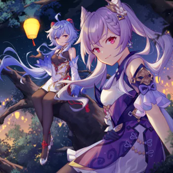 Keqing (Genshin Impact) Ganyu (Genshin Impact) video game Genshin Impact PFP