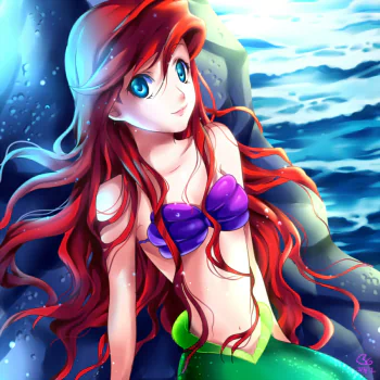 mermaid red hair Ariel (The Little Mermaid) movie The Little Mermaid (1989) PFP