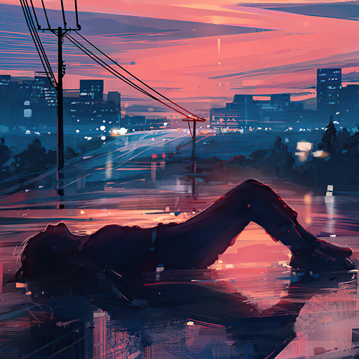 Taking in the Sky at Sunset by Alena Aenami
