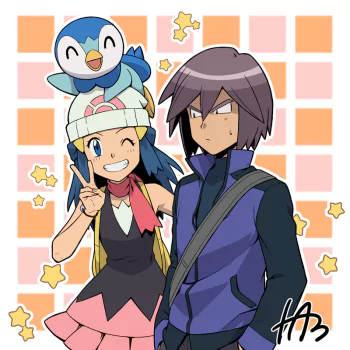 Piplup (Pokémon) Paul (Pokémon) Dawn (Pokémon) Anime Pokemon PFP