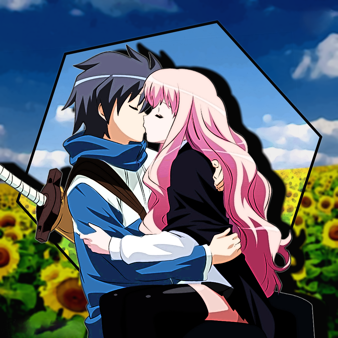 Download Louise Françoise Le Blanc De La Vallière Saito Hiraga Anime The Familiar Of Zero PFP