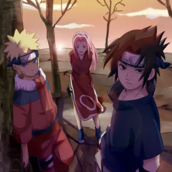 Sakura Haruno Sasuke Uchiha Naruto Uzumaki Anime Naruto Naruto & Sasuke PFP