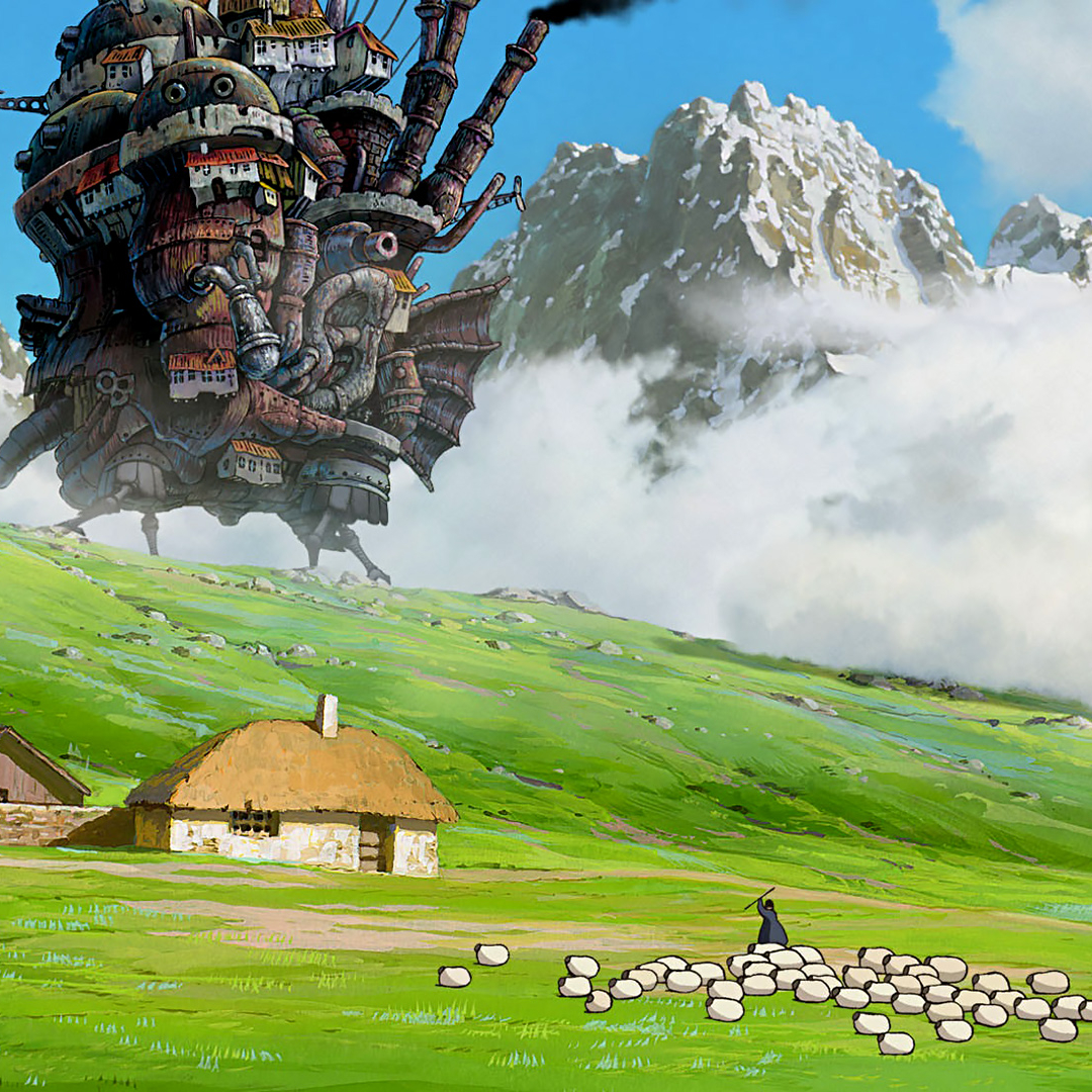 Howls Moving Castle Studio Ghibli fantasy art  starryai
