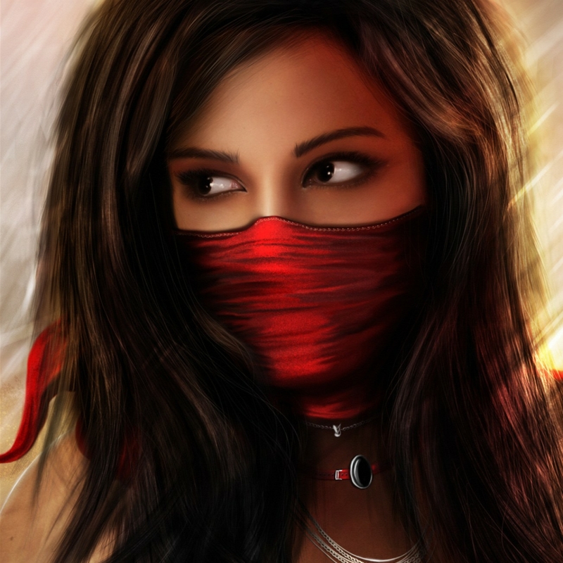Red Warrior Girl 