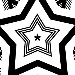 Download Symmetry Star Abstract Black & White PFP