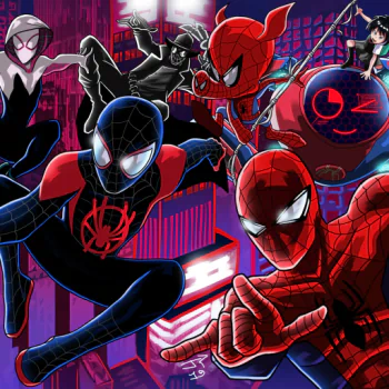 Spider-Ham Spider-Man Noir Peni Parker Miles Morales spider man movie Spider-Man: Into The Spider-Verse PFP