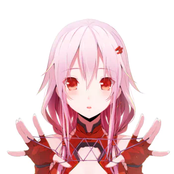 pink hair red eyes Inori Yuzuriha Anime Guilty Crown PFP