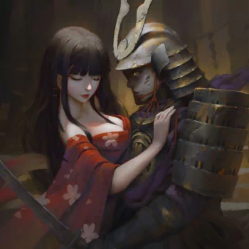 geisha oriental warrior fantasy samurai fantasy warrior PFP