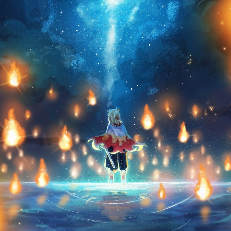 Download Kyojuro Rengoku Anime Demon Slayer: Kimetsu No Yaiba PFP