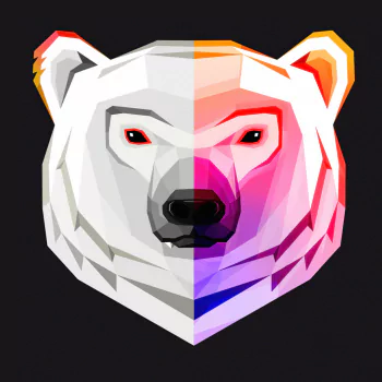  Colorful Artistic Bear by byrotek
