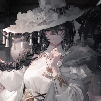 braid long hair hat Anime girl anime girl PFP