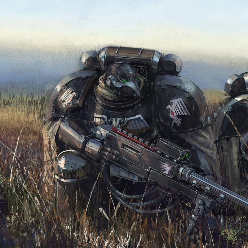 Raven Guard sniper team by hammk