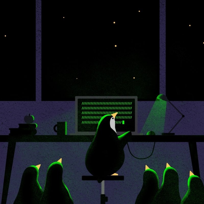 Download Linux Computer Animal Emperor Penguin PFP