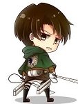 Chibi-style anime avatar from Attack on Titan, featuring a character in Survey Corps uniform wielding ODM gear, set against a plain background.