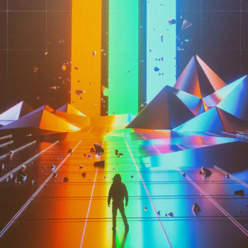 artistic retrowave PFP