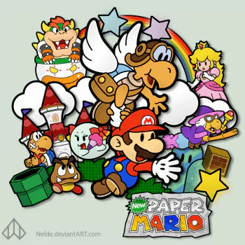 Princess Peach Mario Goomba Bowser video game Paper Mario PFP