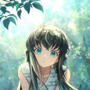 Anime-style forum avatar featuring Yuichiro Tokito from Demon Slayer: Kimetsu no Yaiba, set against a softly lit, leafy background.