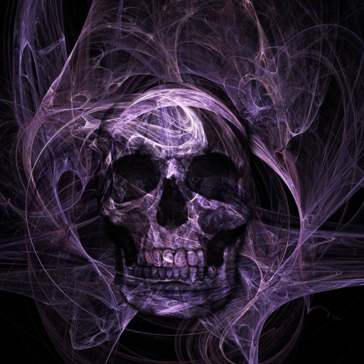 Purple skull
