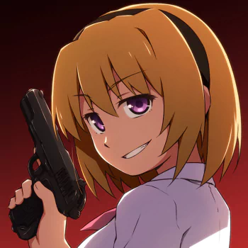  Hōjō Satoko with a gun by ymmryso