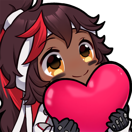 Omega Strikers avatar featuring a character holding a heart, ideal for profile picture use.