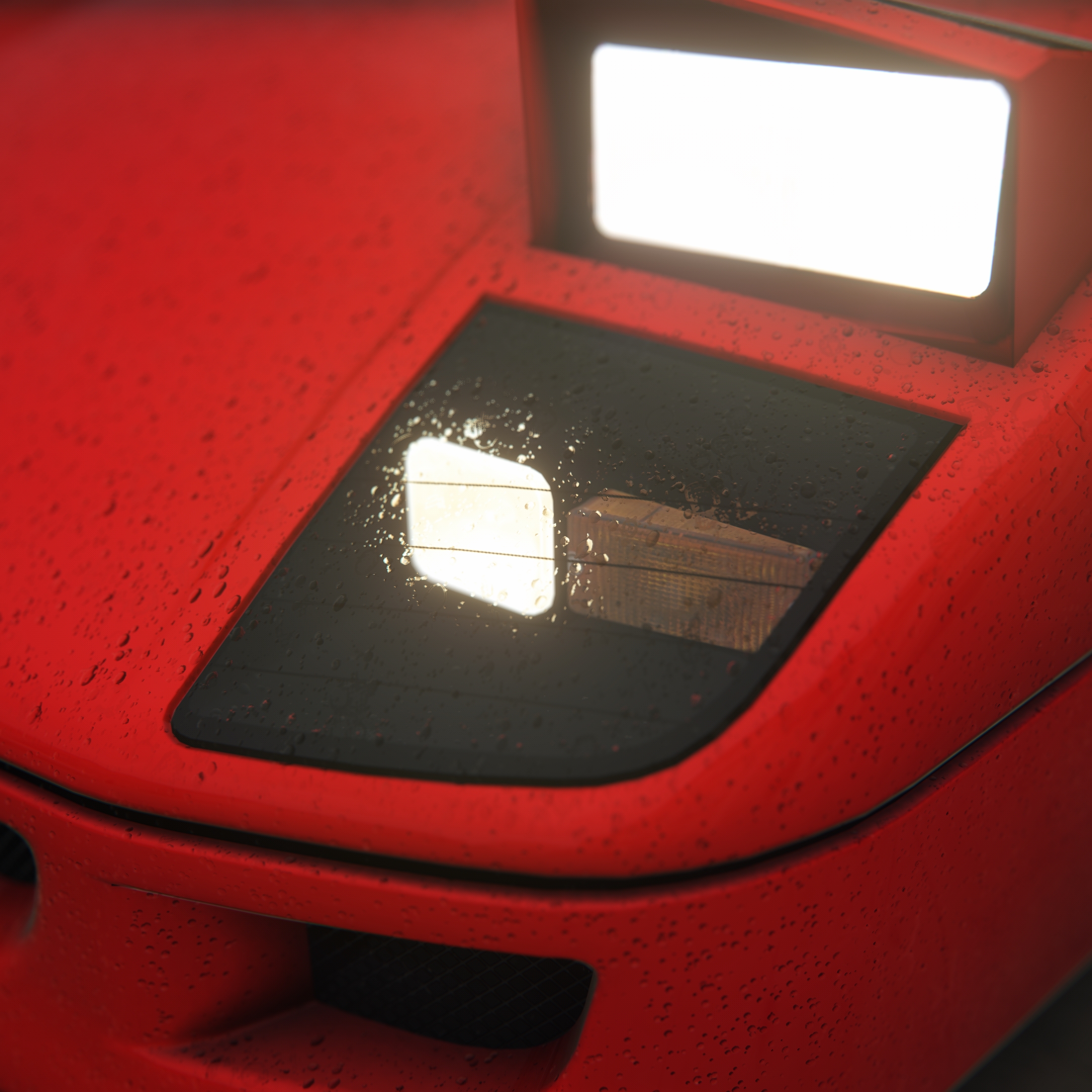 The beautiful Ferrari F40 in the Rain by Gt33