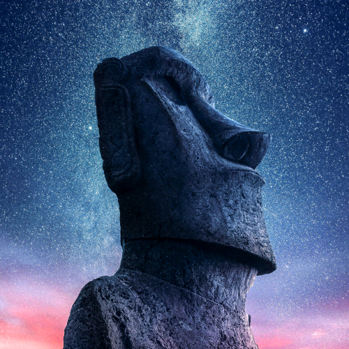 The Moai are Monolithic Human Figures on Easter Island