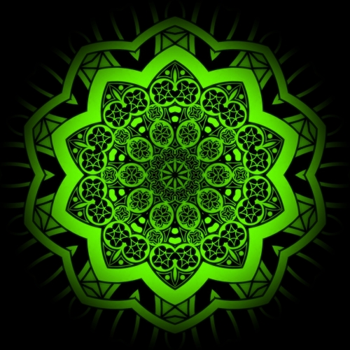 Beautiful Green Circular Pattern
