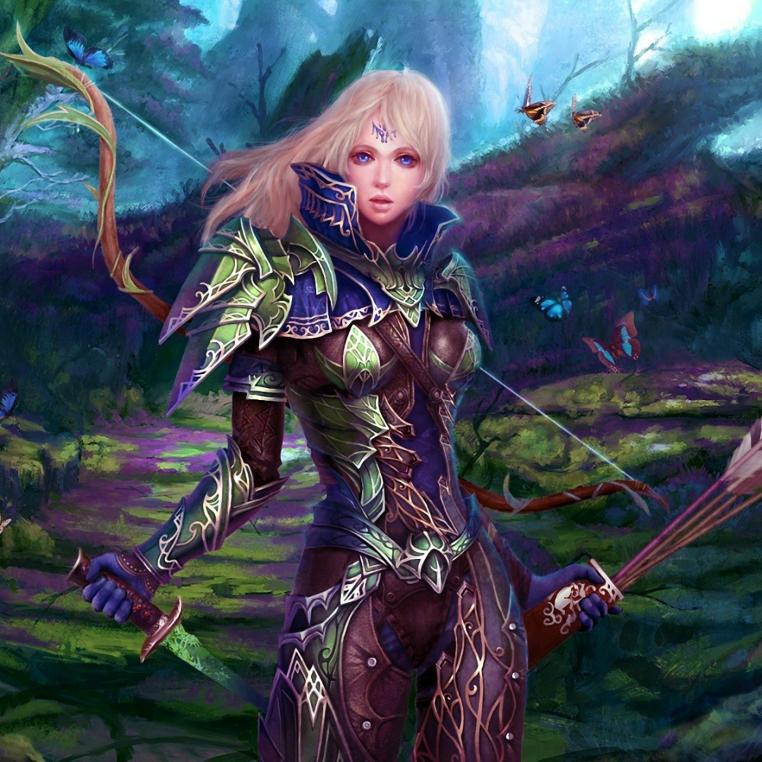 Warrior in Forest