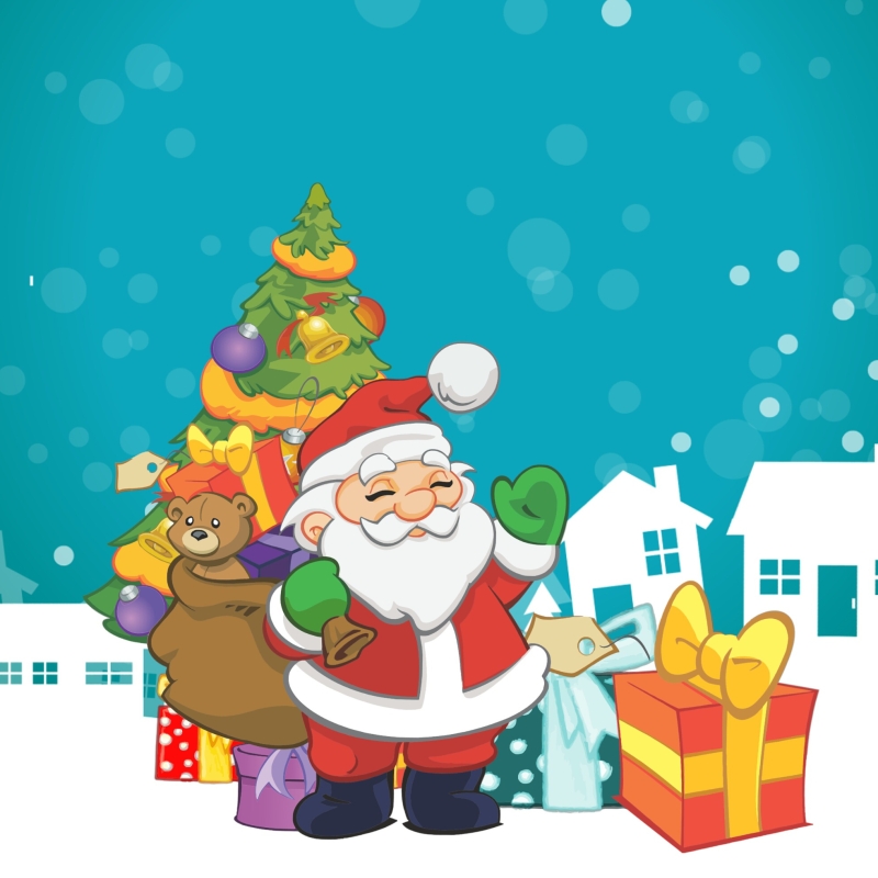 Santa and hes Bag of Toys by mohamed Hassan