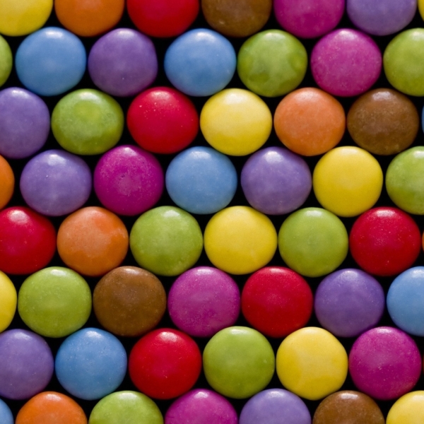 Multi-colored Chocolate Smarties