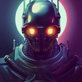 AI Art Sci Fi cyborg PFP